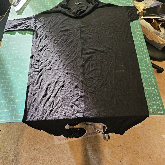 Black Linen-Blend Jumpsuit - Picture 2 of 3